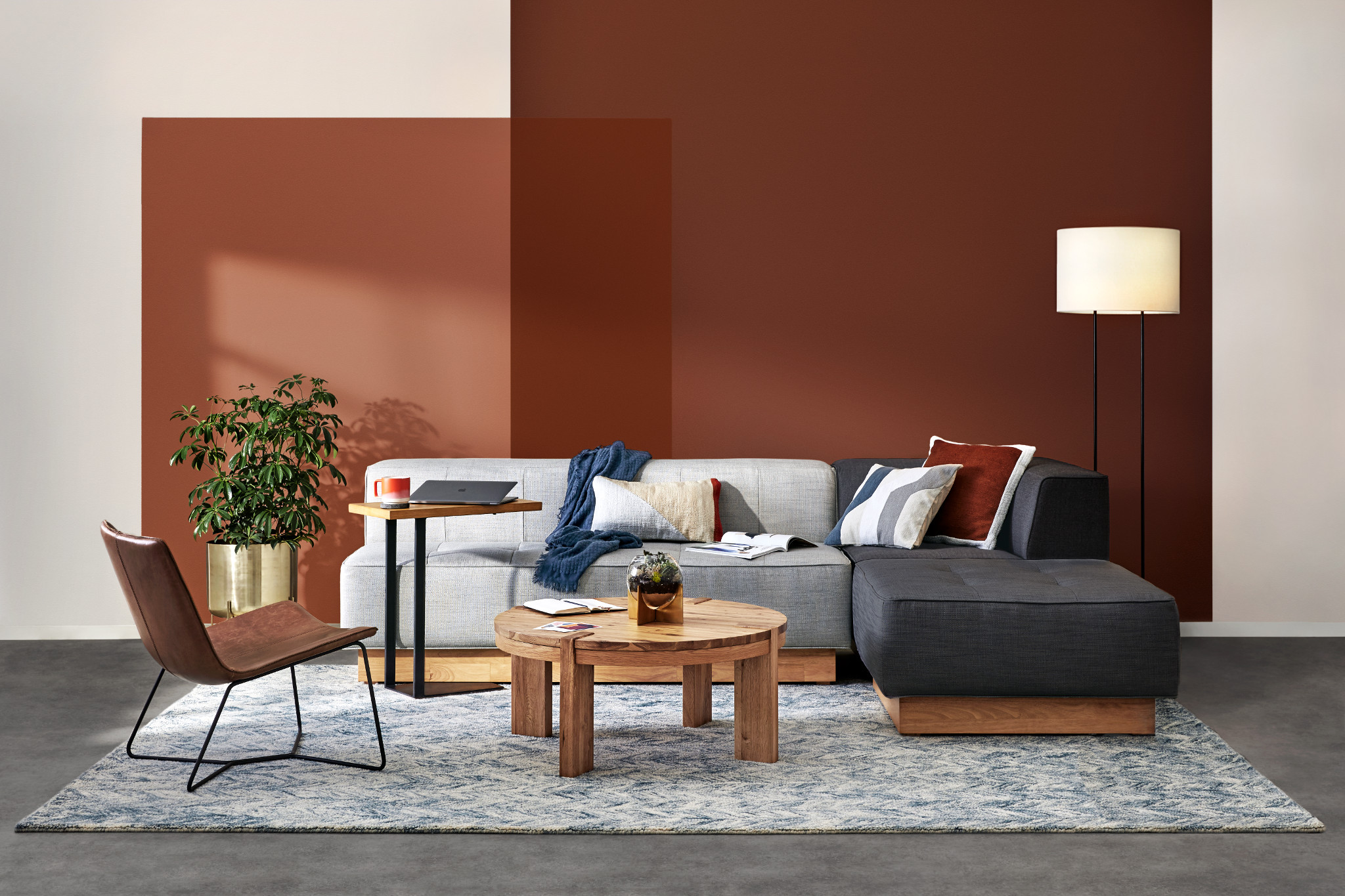 west elm work milwaukee - collection showing a lounge setting similar to the one in our showroom