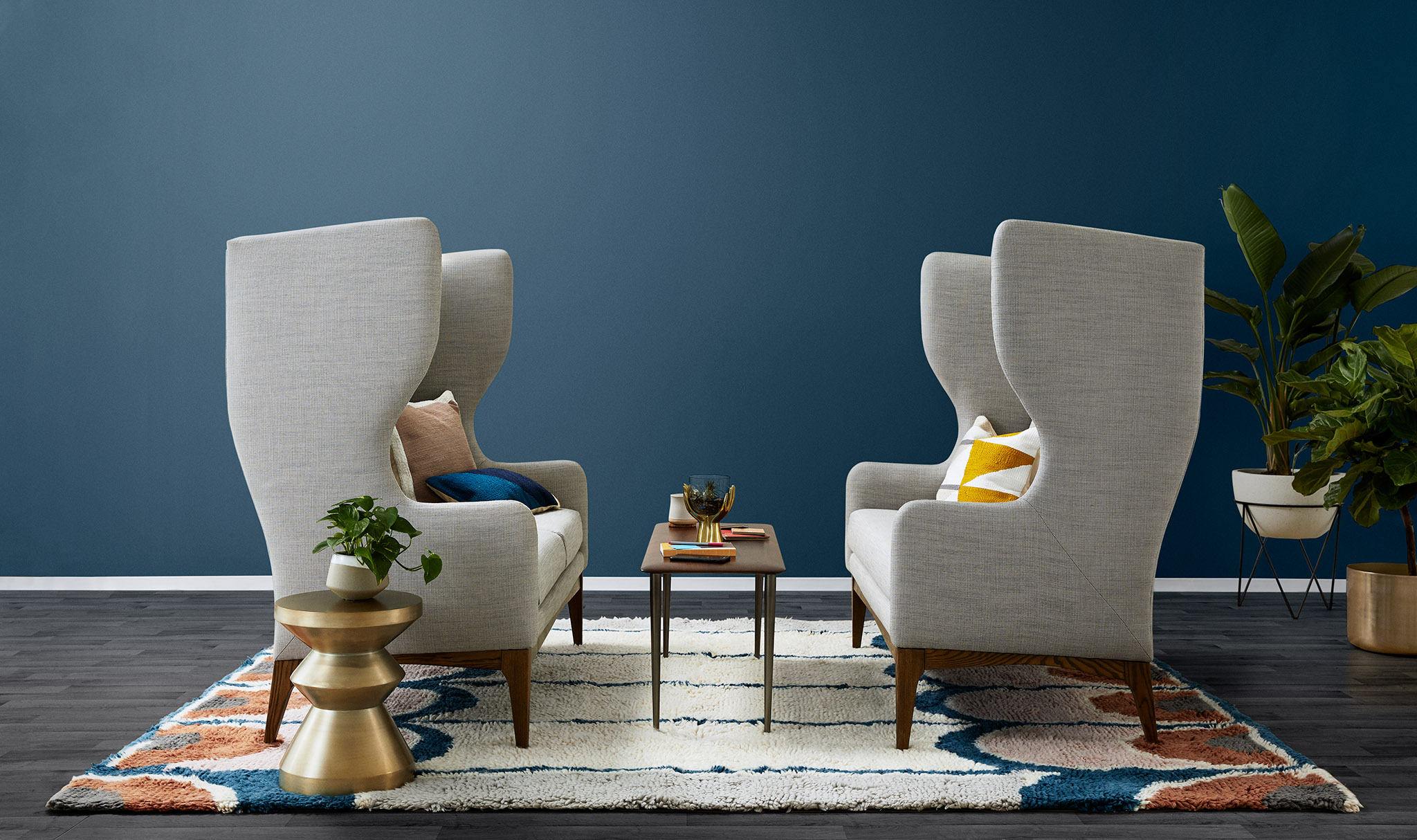 west elm work milwaukee - collection showing a lounge setting